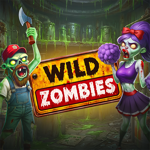 Square Wild Zombies artwork with cheerleader and lumberjack characters